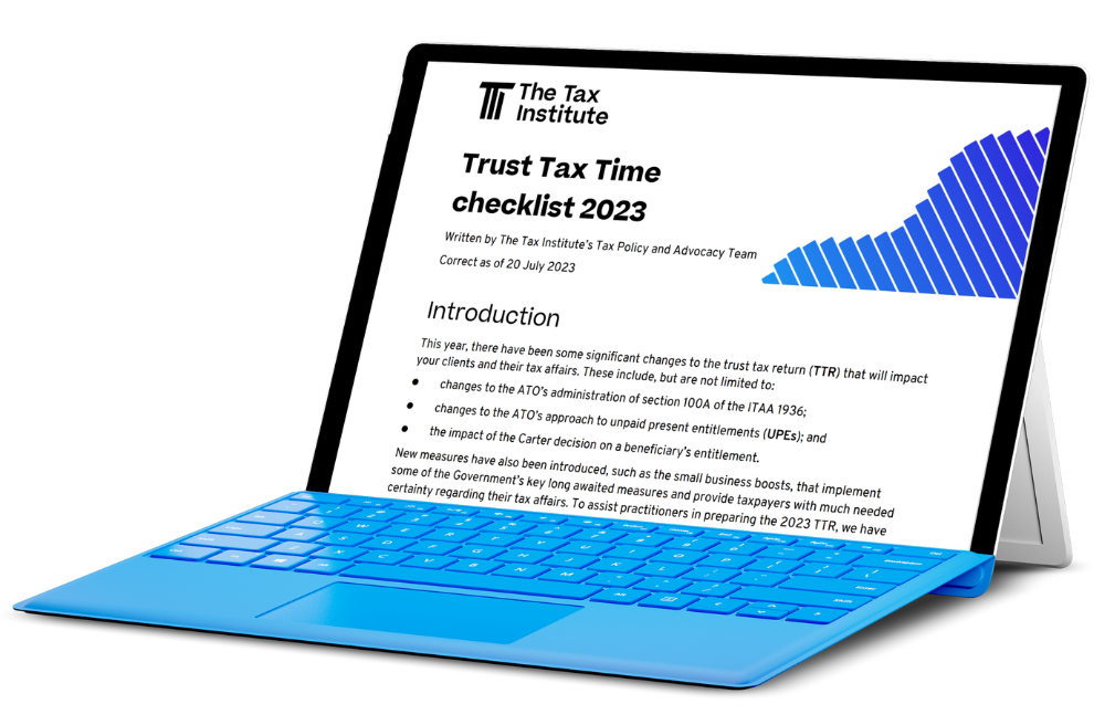 Trusts tax return checklist
